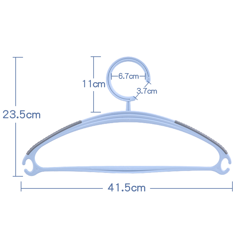 无痕衣架防肩角塑料衣挂防滑晾衣架家用衣撑挂钩衣服架子挂衣架-图3
