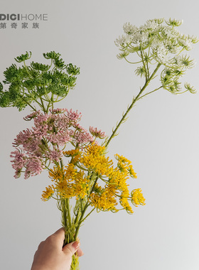 安妮皇后的蕾丝 单只自然仿真花森系拍摄道具装饰花 插花雾状花艺