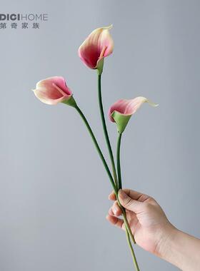 仿真花摆件双瓣海芋马蹄莲样板房
