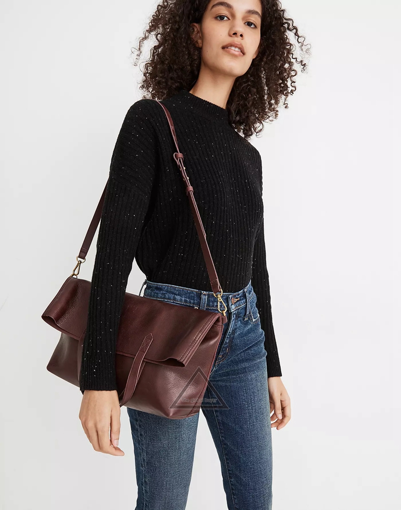 美国Madewell The Foldover Transport Tote折叠托特包斜挎包女包-图3