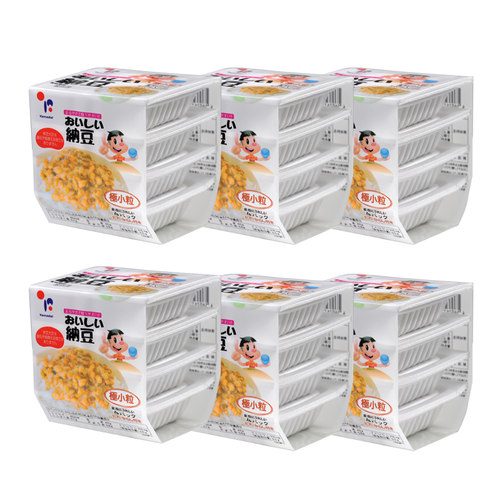 纳豆 日本原装进口山大纳豆即食拉丝6组24盒组合冷冻极小粒北海道 - 图0
