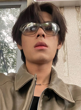 赛博未来感男痞帅个性机能墨镜