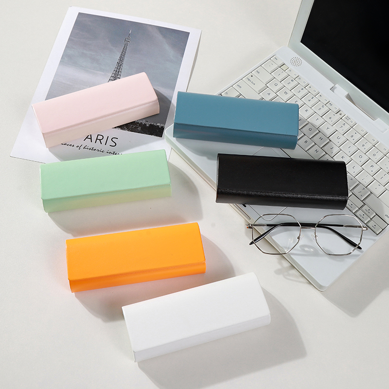 清新可爱眼镜盒男女学生简约磁吸ins便携防摔夏季墨镜眼镜收纳盒 - 图1