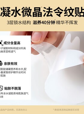 凝水微晶法令纹贴买一赠一官方正