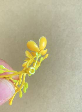 仿真花桂花花朵黄色塑料花装饰假花