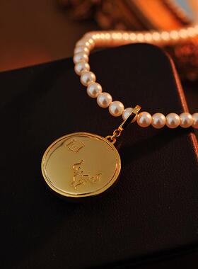 2025新款年天然巴洛克项链微镶高级感金牛座气质百搭珍珠项链