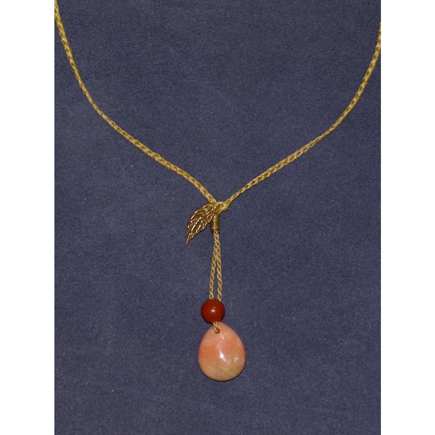 playdate新中式古典色系·圆润玉石·南红复古芥末黄·编绳项链,淘宝优惠券,粉丝福利购,淘宝优惠卷