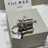 Vivienne Westwood Queen Mother Knight Ring 925 Silver Armor Joint Ring Men's and Women's NANA Same Style