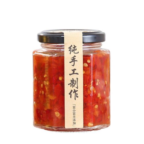 包邮玻璃罐带盖食品级六棱果酱辣椒酱密封罐蜂蜜柠檬膏六角玻璃瓶 - 图0