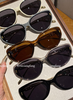 猫眼墨镜适合方圆宽脸女加宽防晒