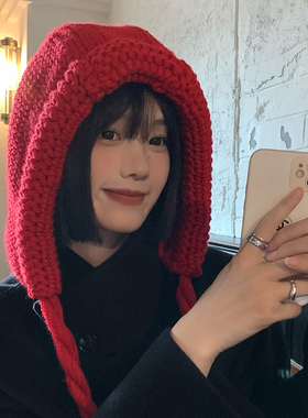 甜美可爱针织毛线小红帽