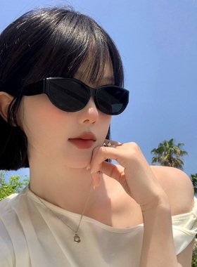 猫眼适合方圆脸防晒墨镜女高级感