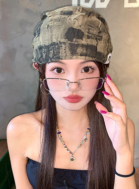 美式街头小众做旧堆堆帽女夏季