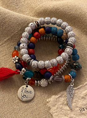 波西米亚异域民族风叠戴手链个性