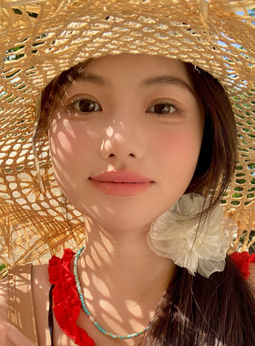 大帽檐拉菲草帽女春夏季新款度假