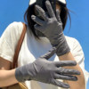 Summer electric car driving ice silk sun protection gloves for women riding sunshade touch screen anti-UV thin and breathable