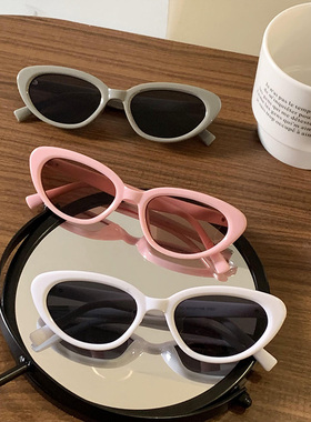 粉色猫眼墨镜女款春夏季遮阳防晒