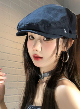 反戴字母前进帽女夏季薄款透气