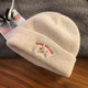 Cute puppy embroidered knitted beanie for women 2026