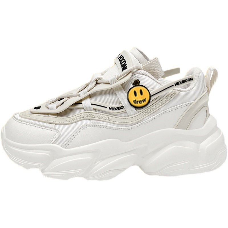 小恶魔与天使drew笑脸男鞋夏季透气爆款潮ins厚底百搭增高老爹鞋,淘宝优惠券,粉丝福利购,淘宝优惠卷