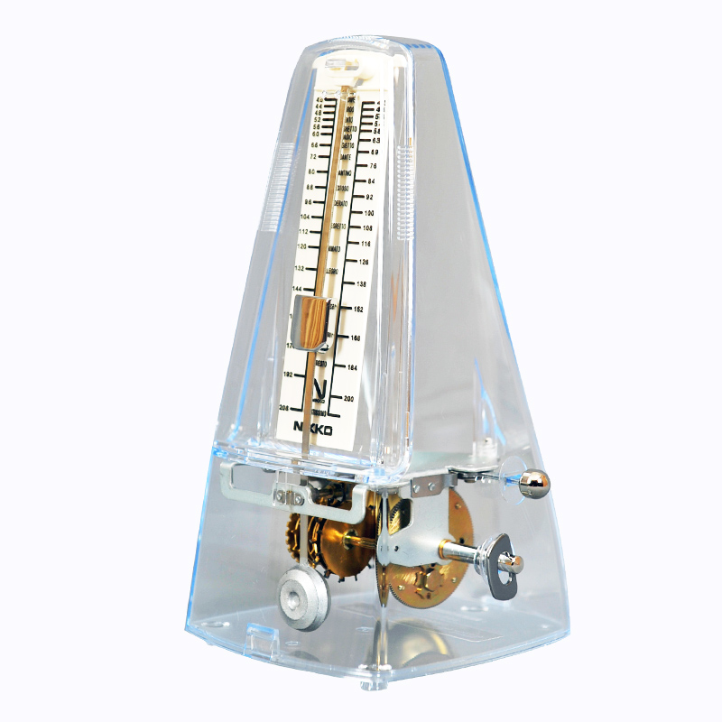Nikko日本尼康节拍器钢琴吉他古筝管乐考级专用机械式透明节奏器 - 图0