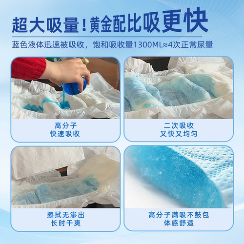 成人纸尿裤老人专用加厚尿不湿L/XL男女粘贴式尿裤大号吸收尿布湿 - 图1