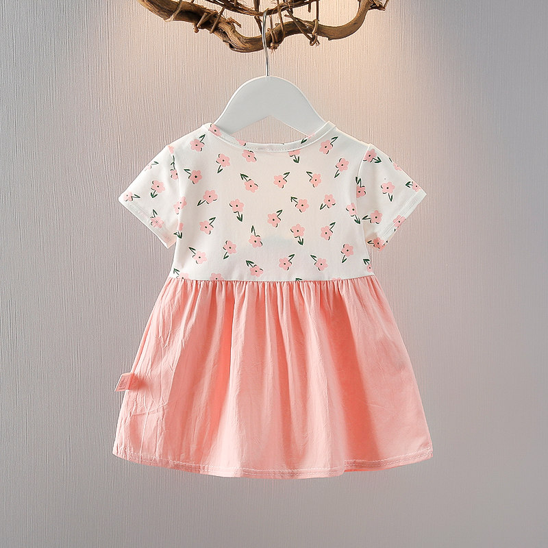 夏季女童碎花T恤时髦夏装1-3岁女宝宝短袖套头衫婴儿夏天衣服新潮,淘宝优惠券,粉丝福利购,淘宝优惠卷