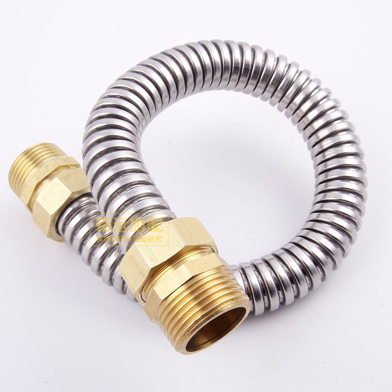 304不锈钢铜头波纹管猛火灶防爆燃气管中央空调连接进水4分6分1寸,淘宝优惠券,粉丝福利购,淘宝优惠卷