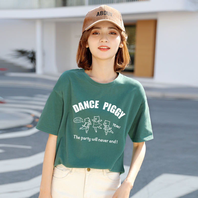 潮女士 ins 年夏季新款宽松韩版半袖上衣网红超火 2020 恤女 t 纯棉短袖 潮女士 ins 年夏季新款宽松韩版半袖上衣网红超火 2020 恤女 t 纯棉短袖