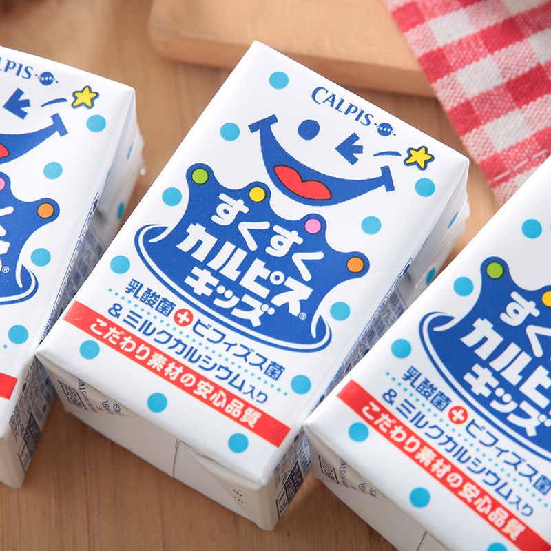 日本进口可尔必思乳酸菌饮品calpis儿童宝宝乳酸菌饮料125ml*24盒 - 图0