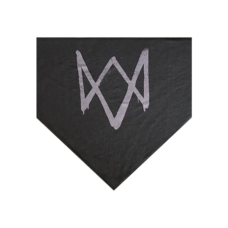 Triangular scarf with velcro, medical mask