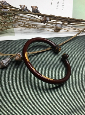 西藏无节高密度鸡血藤手镯