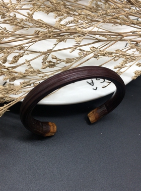 西藏鸡血藤无节民族风木手镯