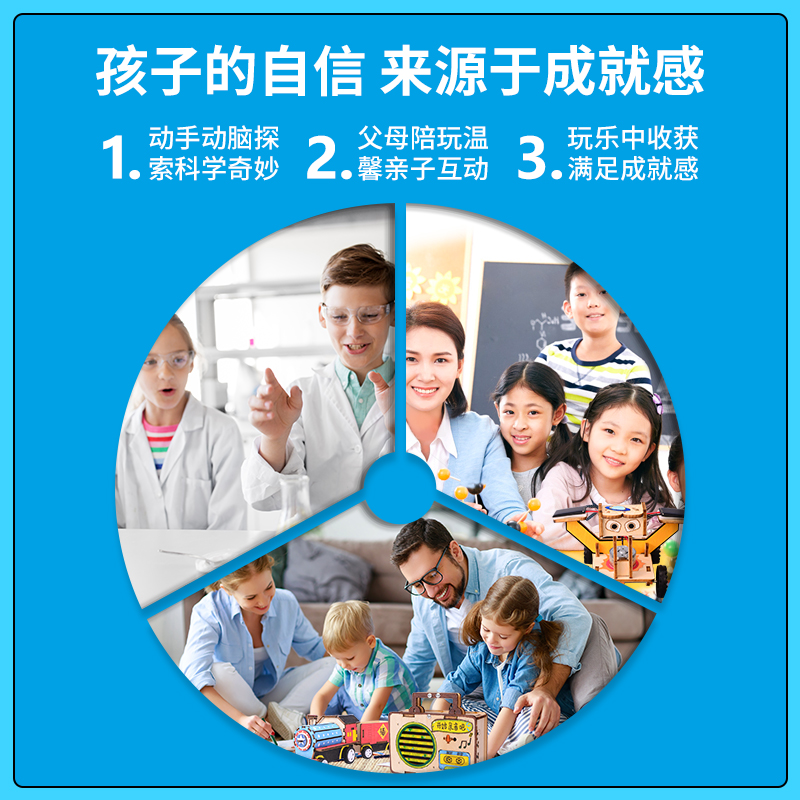 科学实验套装器材小学生stem玩具科技制作小发明材料包幼儿园手工 - 图0