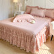 Korean princess bed cover bed skirt single -piece lace lace sheet protective cover 1.8x2.0x2.2m bed cover summer
