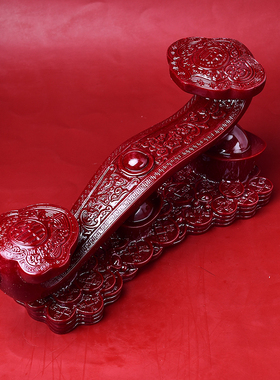 老君山朱砂如意摆件事事如意摆件平安招财本命年镇宅玄关居家饰品