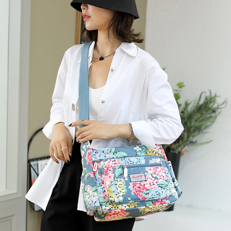 布包新款休闲中年尼龙布单肩手提包 全城爱女士包袋