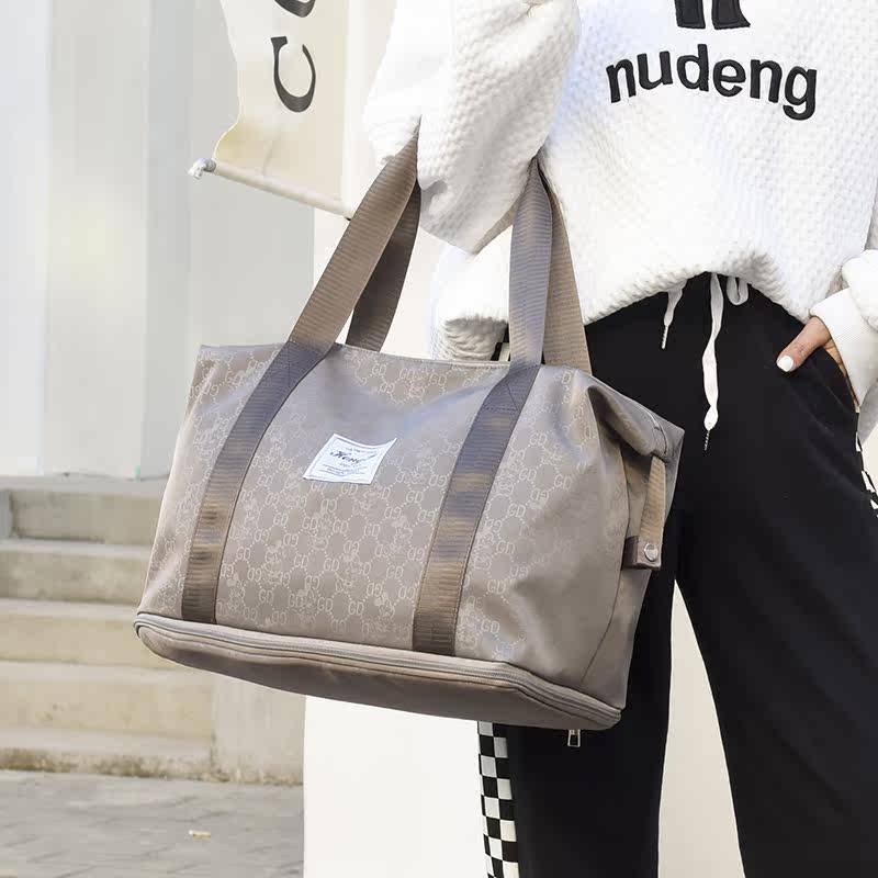 手提女轻便大容量短途时尚拉杆箱 全城爱旅行袋