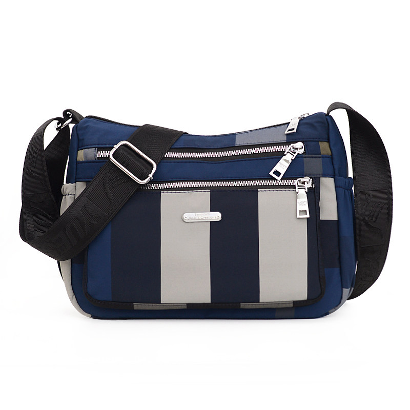 简约大容量牛津布包2023条纹斜挎包 全城爱女士包袋