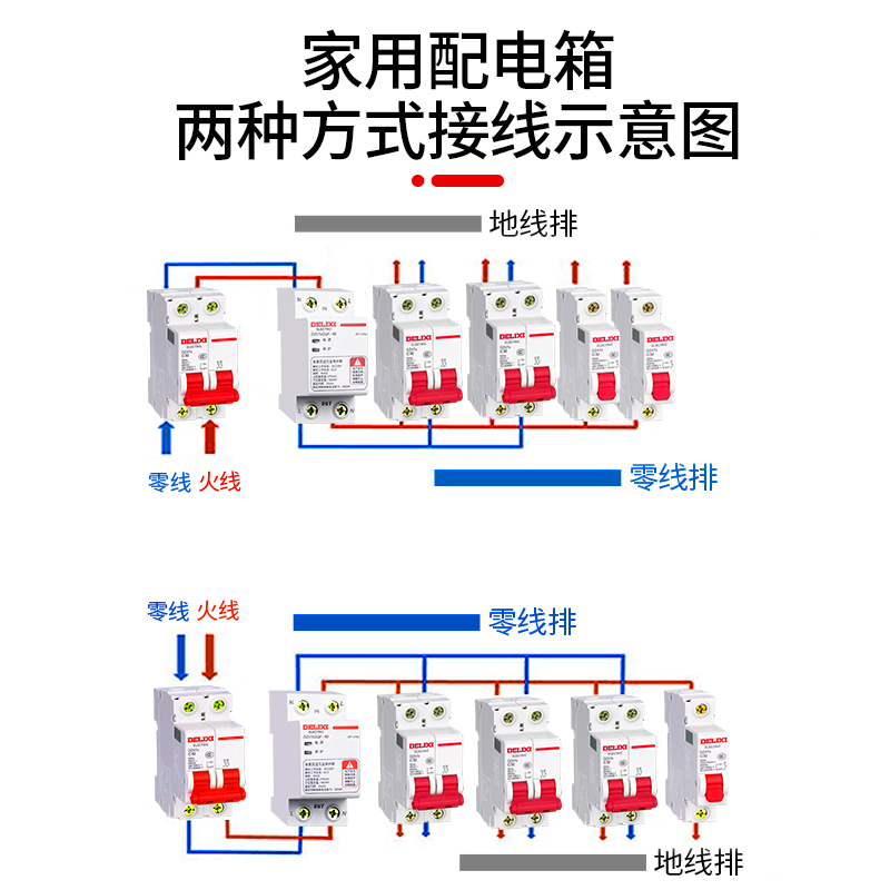 德力西过欠压保护器自复式家用过电压自动复位延时220V电源40A63A-图3