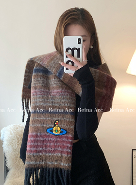 羊毛围脖西太后针织毛线加厚围巾女款2025新款秋冬高级感保暖防风