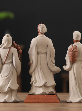 陶瓷历史人物摆件古代名医李时珍