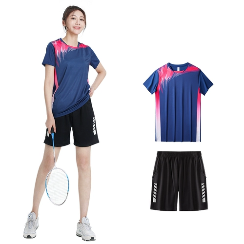 Летняя быстросохнущая теннисная форма для бадминтона для настольного тенниса, шорты, штаны, спортивный костюм для тренировок, короткий рукав