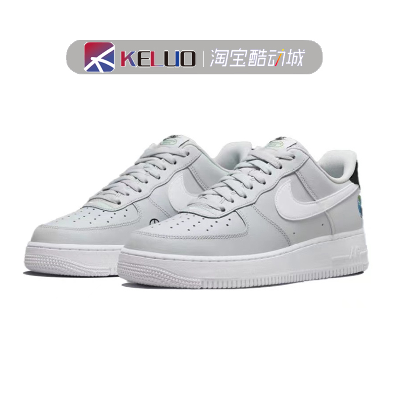 Nike Air Force AF1空军一号白绿灰帆白绿低帮休闲板鞋DV1229-111 - 图2