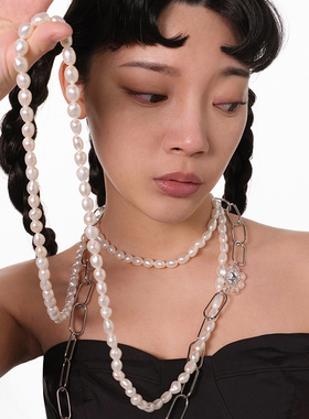 联名款甜美双层仙气珍珠项链