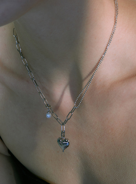 PEARLONA巴洛克珍珠爱心项链情侣