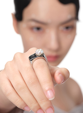 pearlona中性戒指女异巴洛克配饰