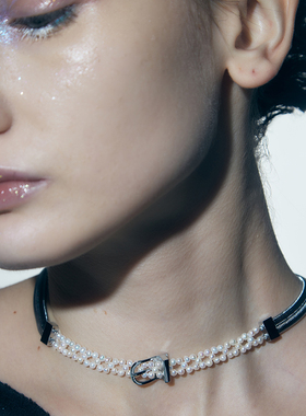 PEARLONA巴洛克珍珠皮带扣女项链