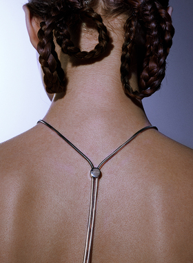 PEARLONA简单共生珍珠蛇骨链项链