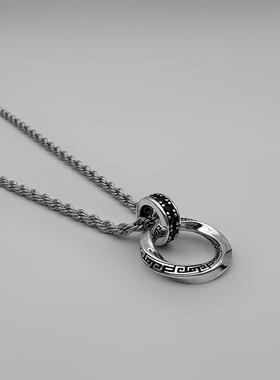 莫比乌斯环项链复古个性高级感